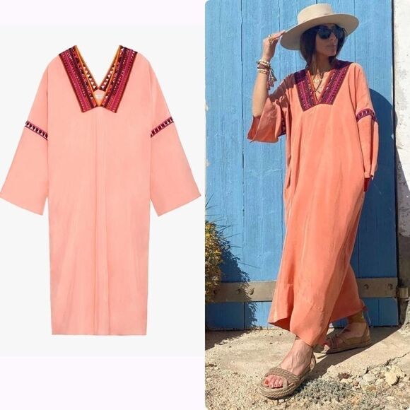 ZARA Embroidered dress tunic limited edition - Picture 2 of 6